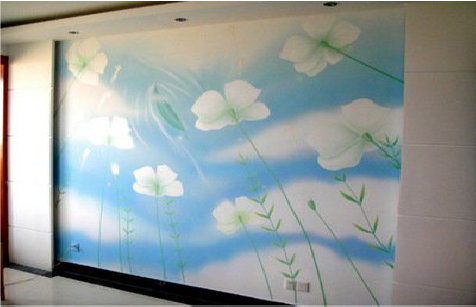 汝城画墙绘怎么画好白云的蓬松感?