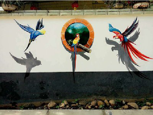 汝城视觉错位-3D墙绘设计