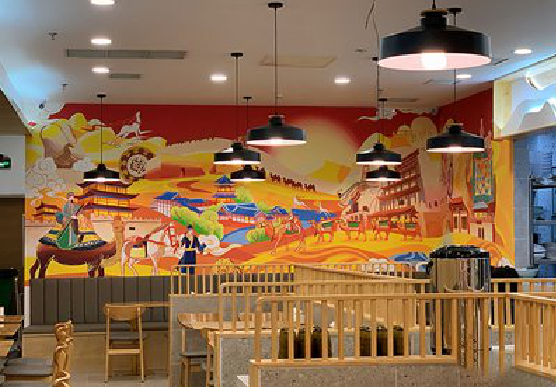 汝城商业空间彩绘介绍。