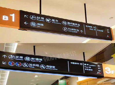 汝城如何通过商场标识牌引导客流分布？